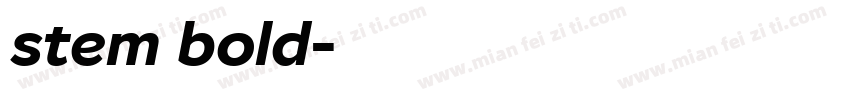 stem bold字体转换